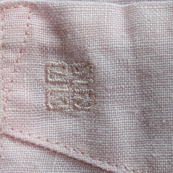 VTG Givenchy Monsieur Guayabera Cuban Dress Shirt 100% Linen | Size L - Picture 4 of 5